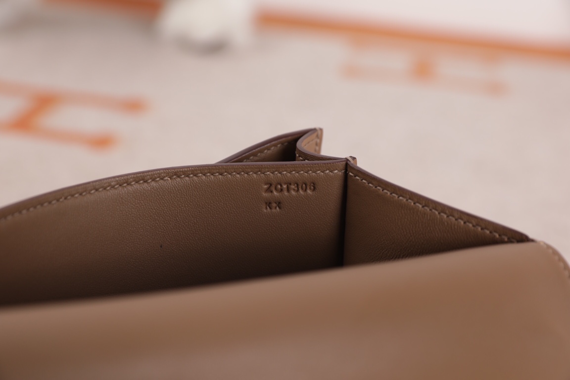 에르메스 콘스탄스18 바이컬러 브라운 금장